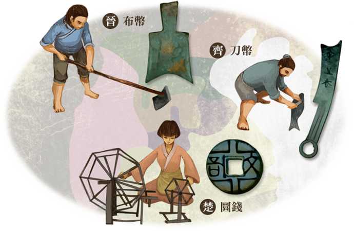 春秋戰國時期青銅製造貨幣